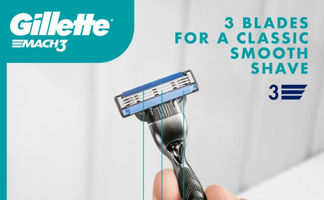 Visual of Gillette SkinGuard Sensitive razor for bump and irritation-prone skin.