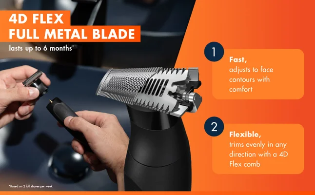 Two men shave their chest or their armpit with a Fusion One Electric Razor for an easy trim.