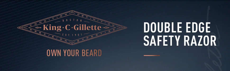 King C. Gillette Double Edge Safety Razor with heritage-inspired design for classic wet shaving.