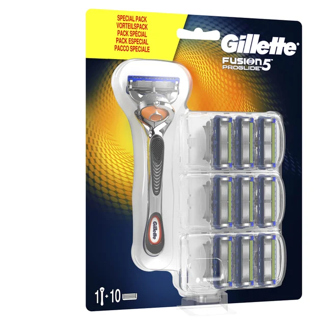 Gillette Fusion5 ProGlide Razor + 10 Blades