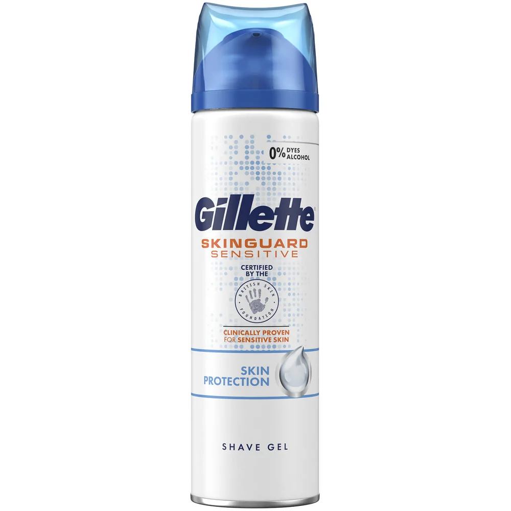 Gillette Skinguard Sensitive Shaving Gel 200ml (1 Pack - 1 Month) Image 1