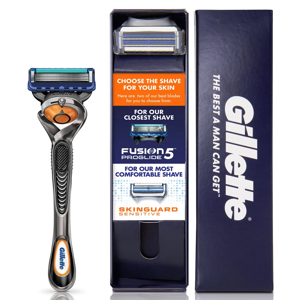 Gillette Fusion5 Men's ProGlide Razor with SkinGuard Sensitive Razor Blade Image 1