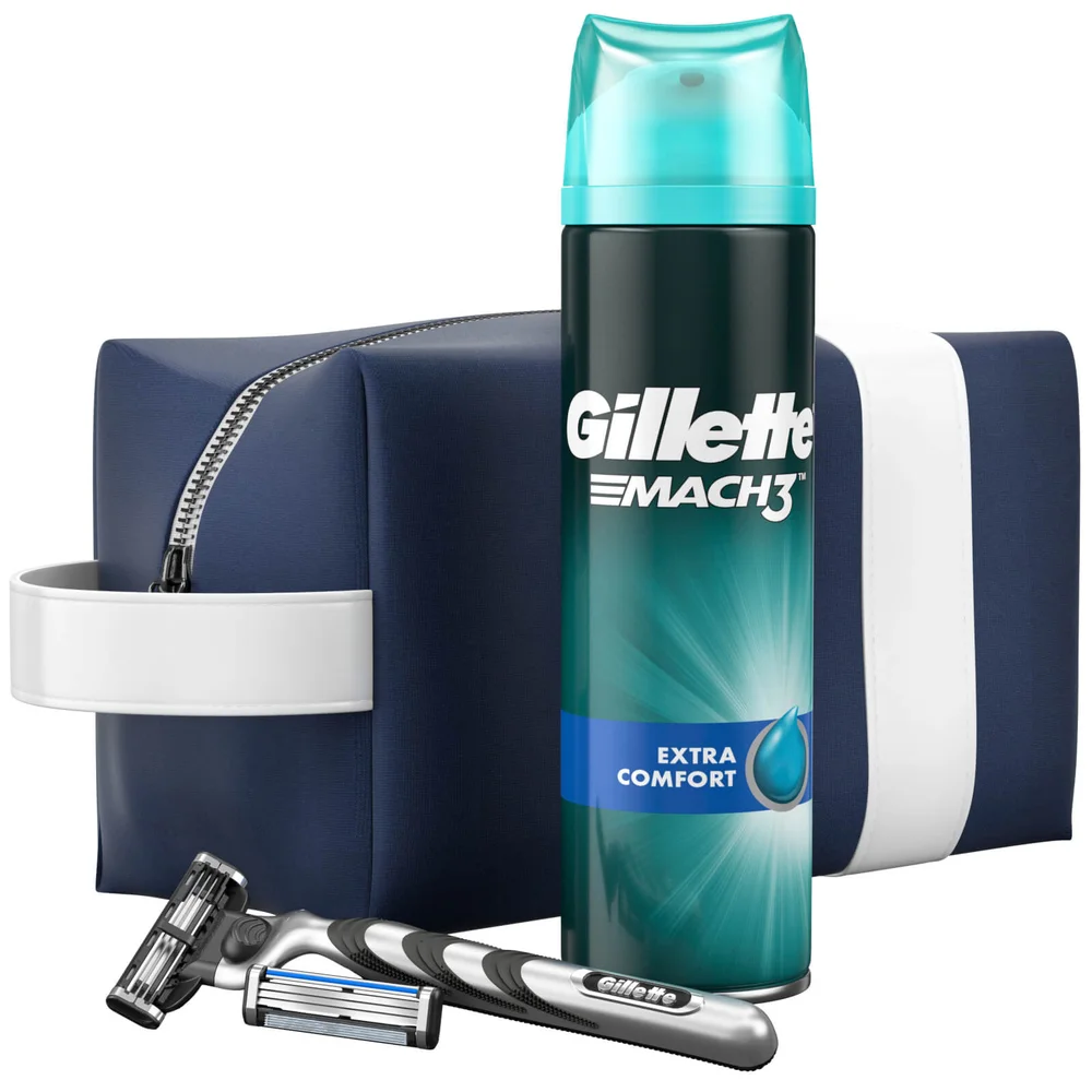 Gillette Mach3 Razor Travel Bag Gift Set Image 1