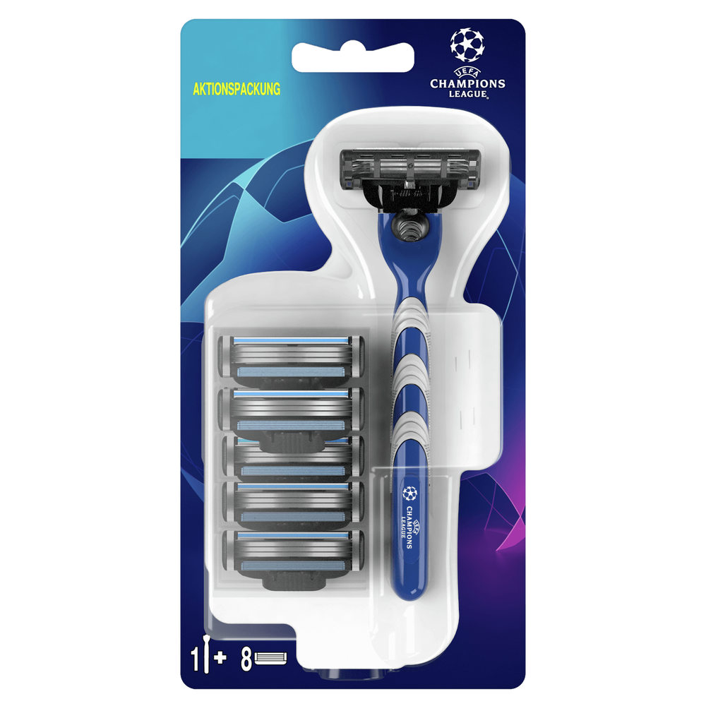 Gillette UCL Mach3 Rasierer + 8 Rasierklingen Für Männer Image 1