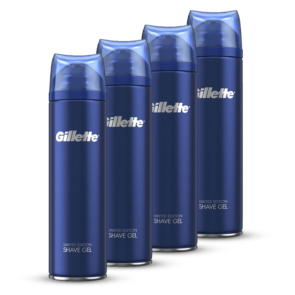 Gillette Fusion5 Ultra Sensitive Shaving Gel 200ml (4 Pack - 6 Month) Image 1