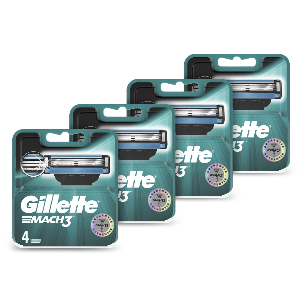Mach3 Men's Razor Blades (16 Pack) - 12 Month Bundle Image 1