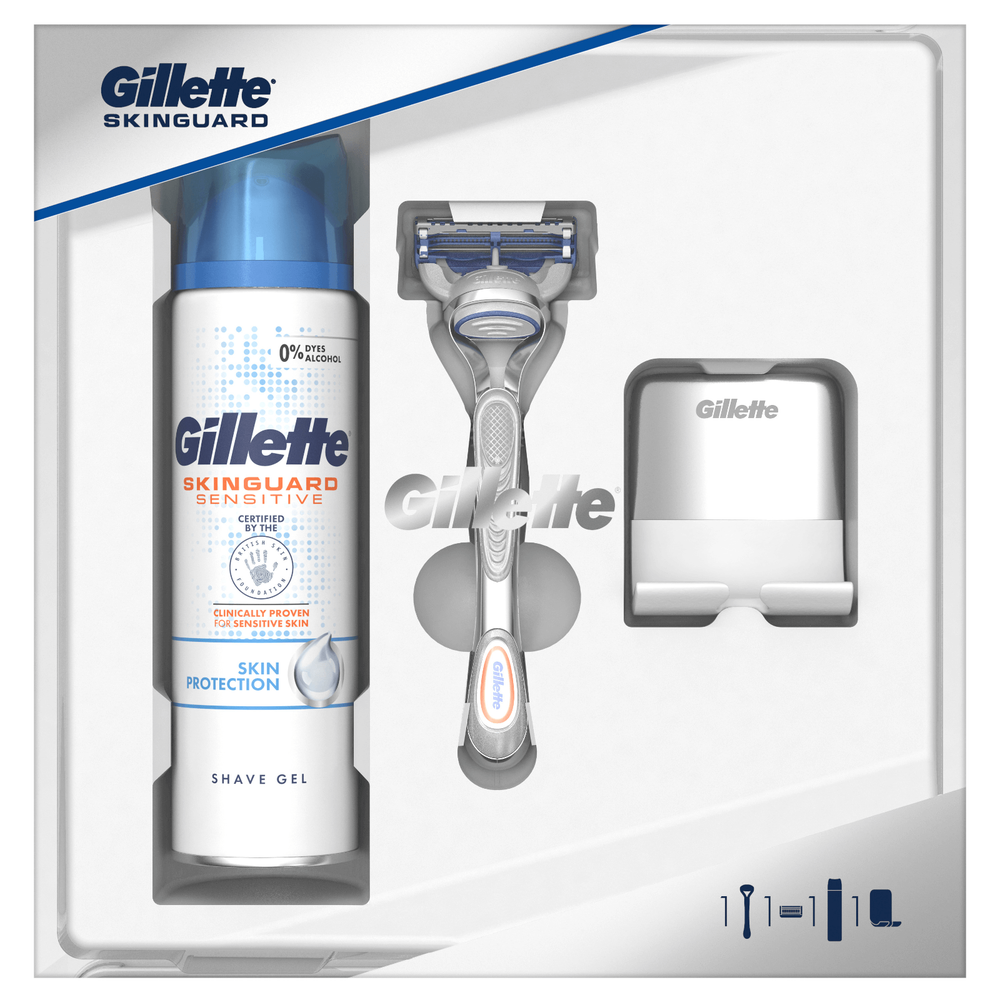Gillette SkinGuard Sensitive Razor Gift Set Image 1