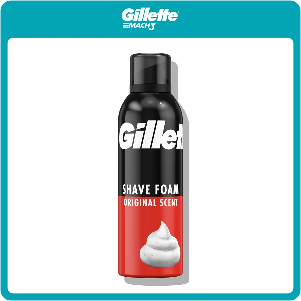 Gillette Shave Foam Regular 200ml Image 1