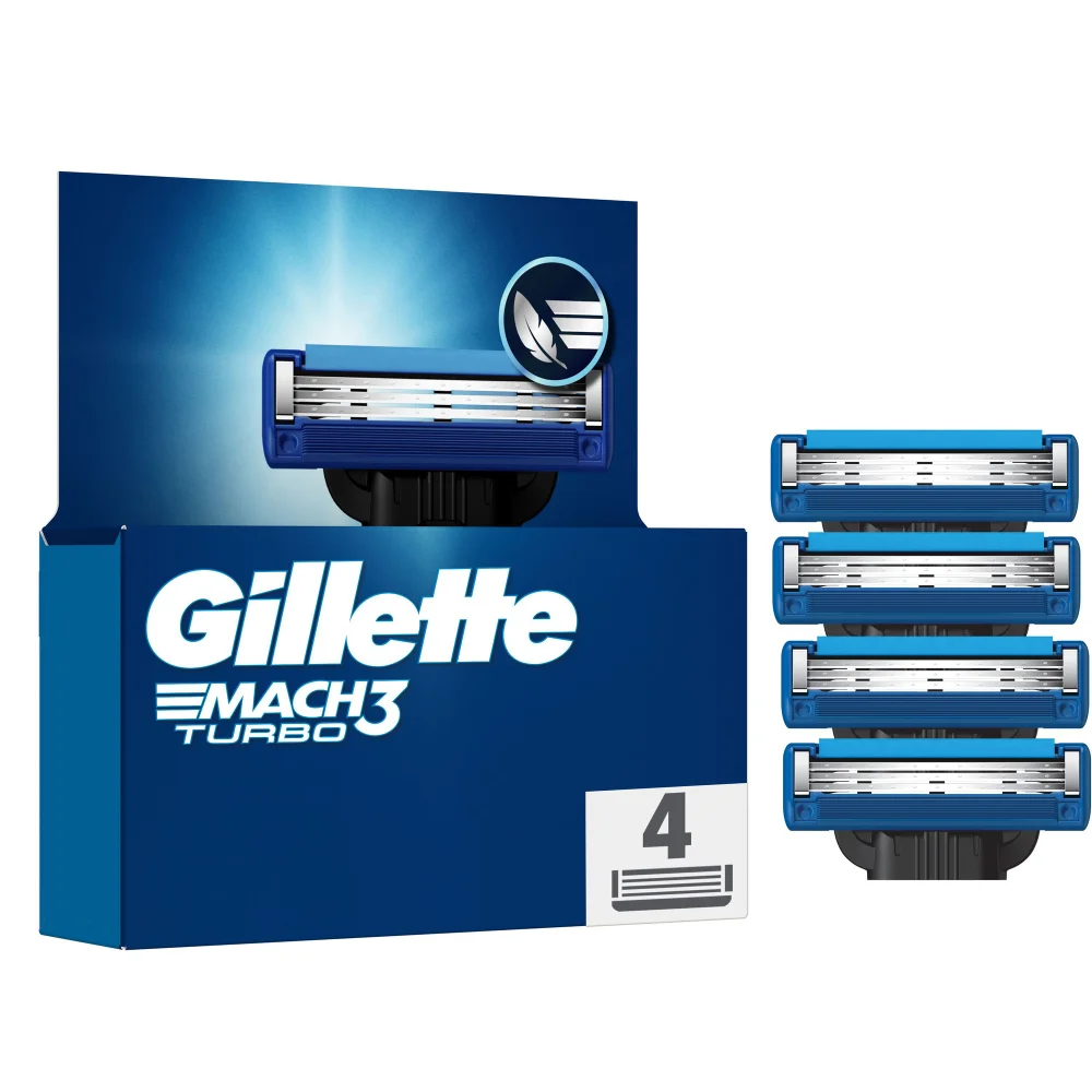 Gillette Fusion5 Power razor blade refill pack, showing the MoistureRich strip and includes 8 refills.
