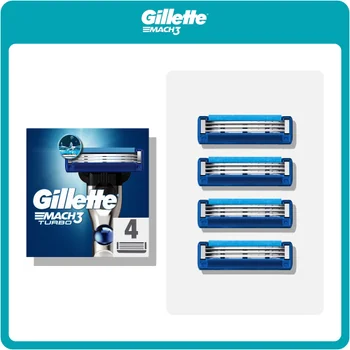 Gillette Mach3 Turbo 3D Razor Blades (4 Pack)