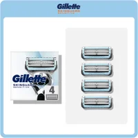 Gillette Skinguard Sensitive razor blades packaging, highlighting the 4-count pack.