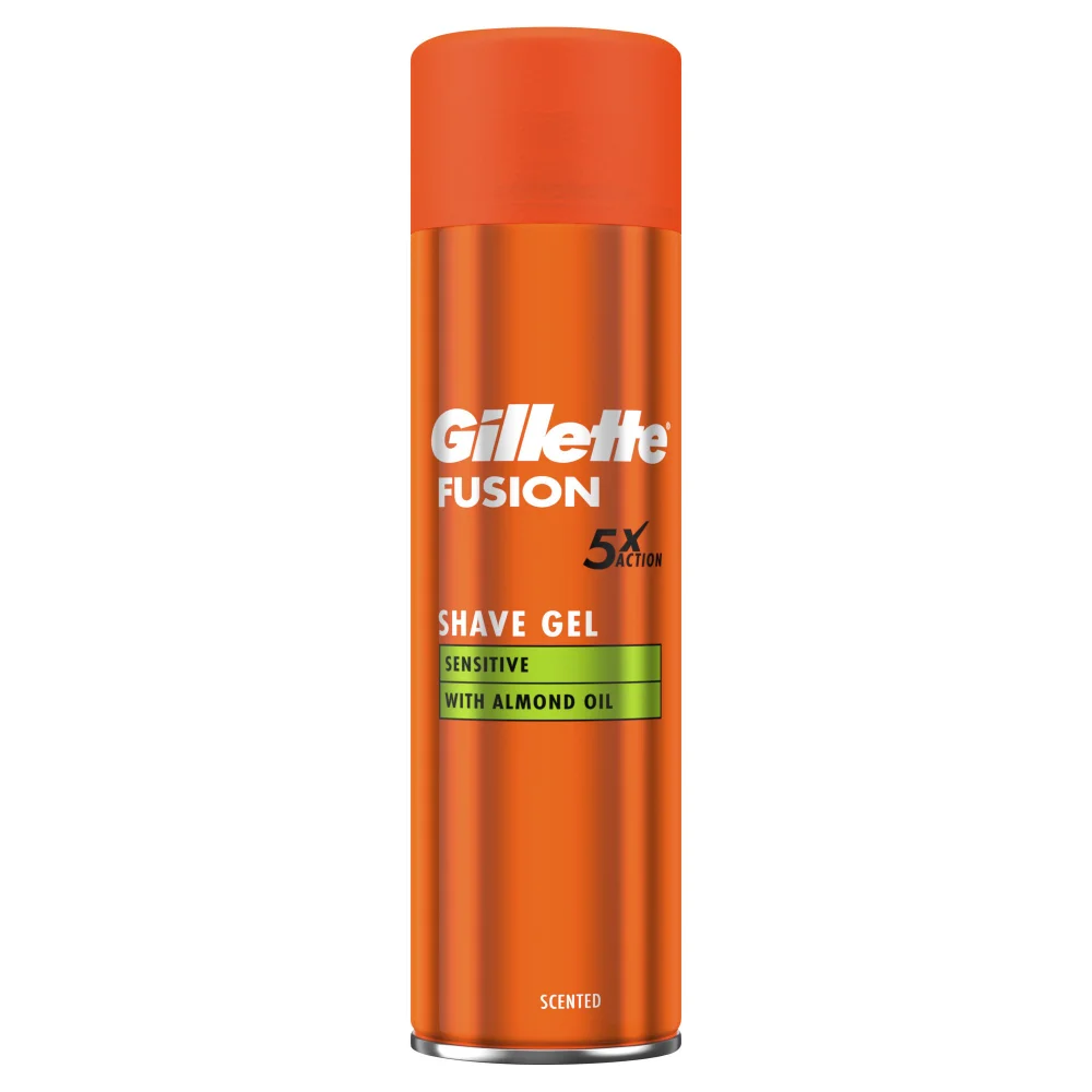 Gillette Fusion5 Ultra Sensitive Shaving Gel 200ml Image 1