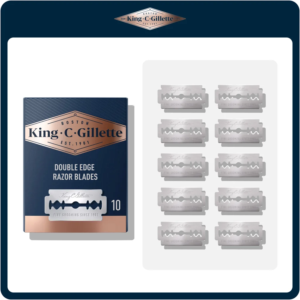 King C. Gillette Double Edge Razor Blades (10 Pack) Image 1
