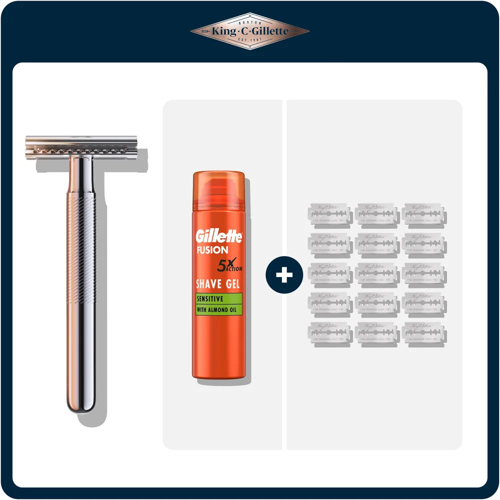 King C. Gillette Double Edge Safety Razor Shaping Kit Image 1