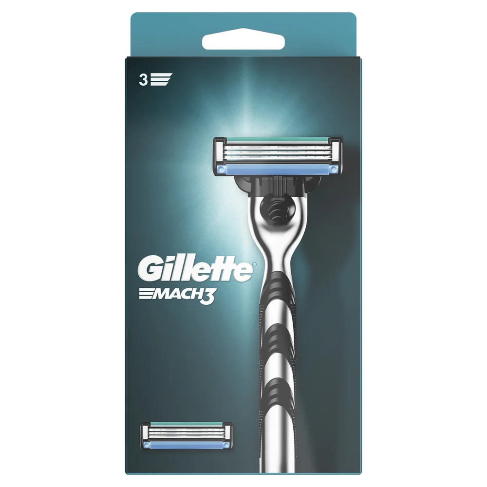 Gillette Mach 3 Razor + 1 Razor Blade Image 1