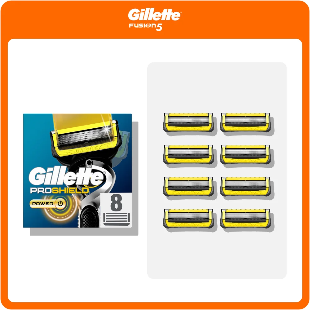 Gillette ProShield Power Razor Blade Refills, 8 Pack Image 1