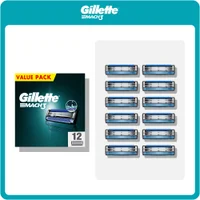 Gillette MACH3 razor blades, 12-count Value Pack.