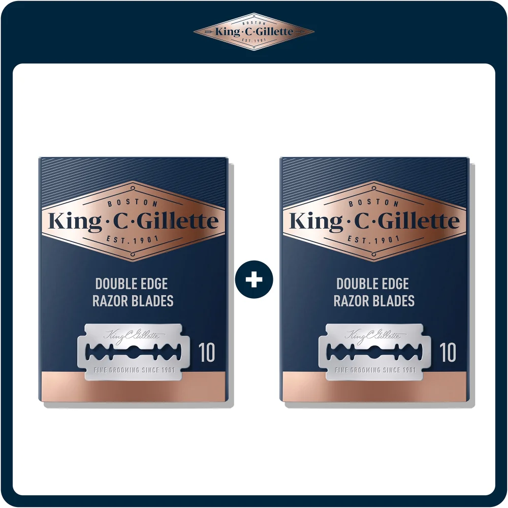 King C. Gillette Double Edge Razor Blades (20 Pack) Image 1