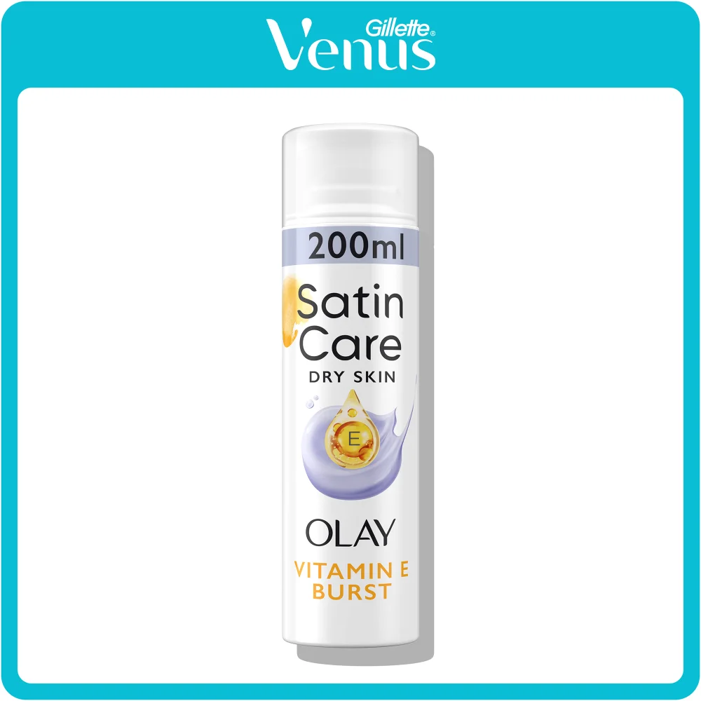Satin Care Olay Vitamin E Shaving Gel (200ml) Image 1