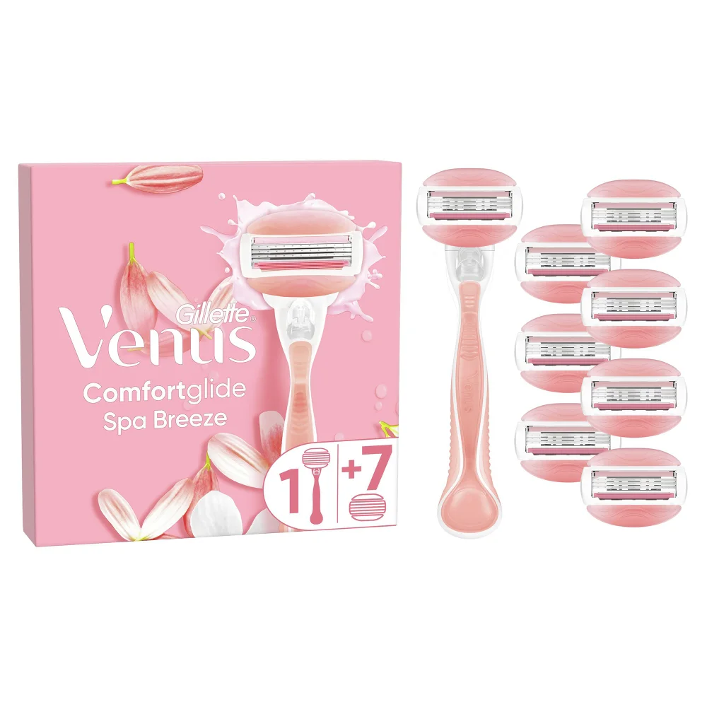 Venus ComfortGlide Spa Breeze Handle + 8 Blades Image 1