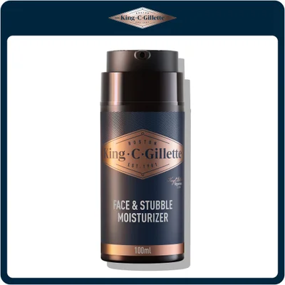 King C. Gillette Face & Stubble Moisturiser 100ml