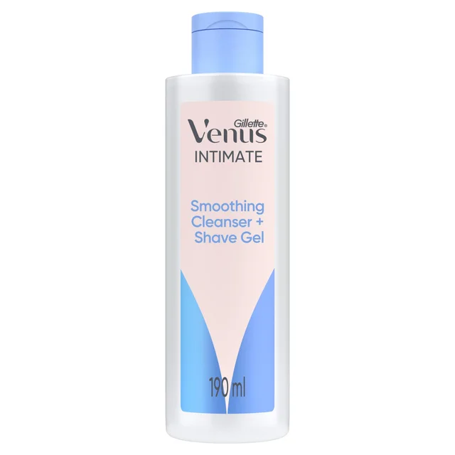 Satin Care Pubic Hair & Skin Smoothing Cleanser & Shave Gel, 190 ml