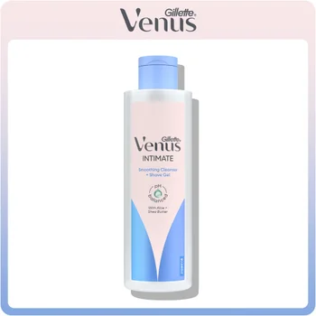 Satin Care Pubic Hair & Skin Smoothing Cleanser & Shave Gel, 190 ml