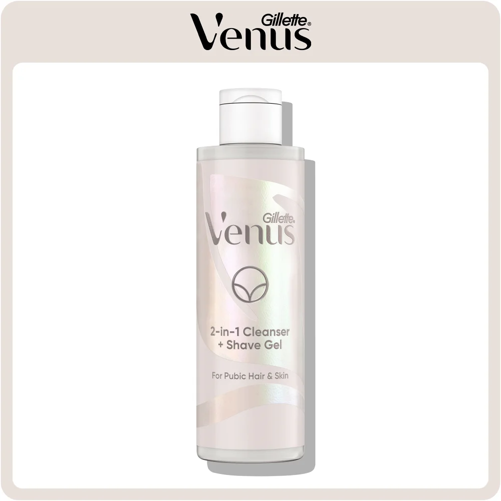 Gillette Venus 2-in-1 Cleanser and Shaving Gel for Pubic Hair and Skin (190ml) Image 1