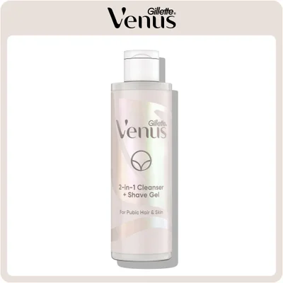 Venus 2-in-1 Cleanser and Shaving Gel for Pubic Hair and Skin (190ml)