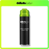 Gillette Labs Skincare Rapid Foaming Shave Gel, highlighting 'Rapid Foaming' benefit.