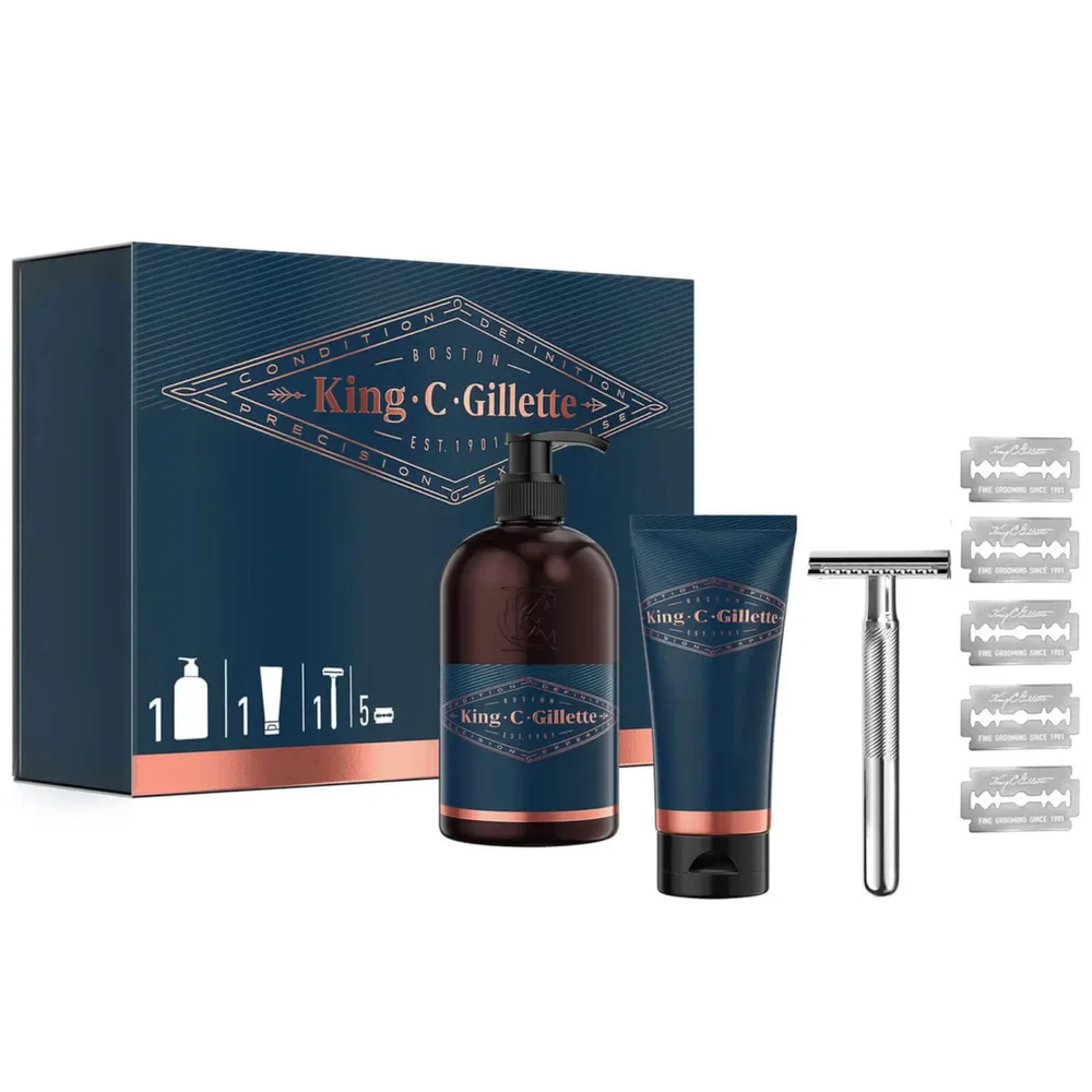 King C. Gillette Double Edge Safety Razor Gift Set Image 1