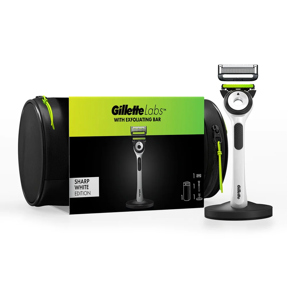 Gillette Labs Sharp White Razor and Travel Bag Image 1