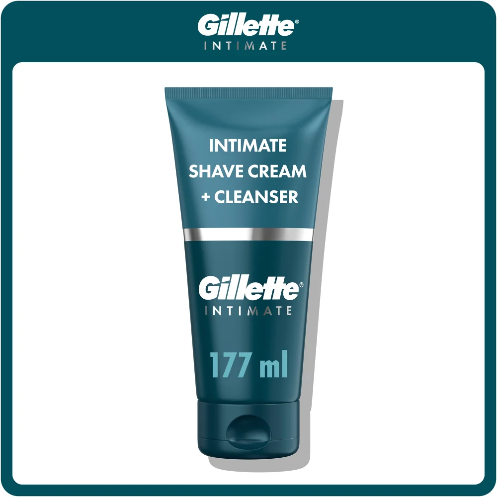 Gillette Intimate Pubic Hair Shaving Cream and Cleanser Image 1