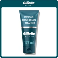 Gillette Intimate Shave Cream + Cleanser, 177 ml tube.