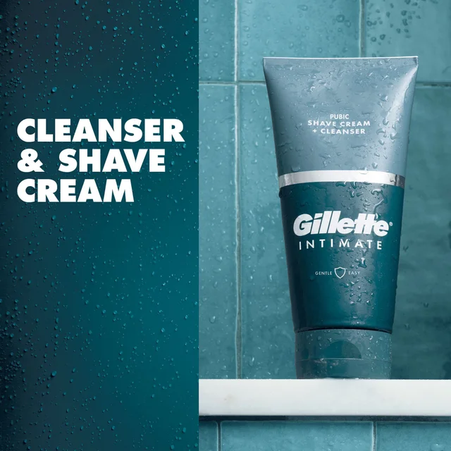 Gillette Intimate Pubic Hair Shaving Cream and Cleanser
