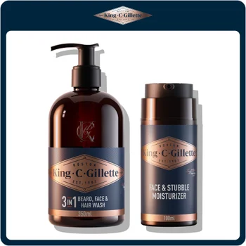 King C. Gillette Perfect Ritual Kit: Beard Wash & Moisturiser
