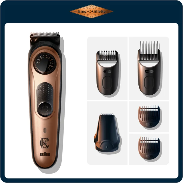 King C. Gillette Trimmer Pro with 2 Combs & Brush