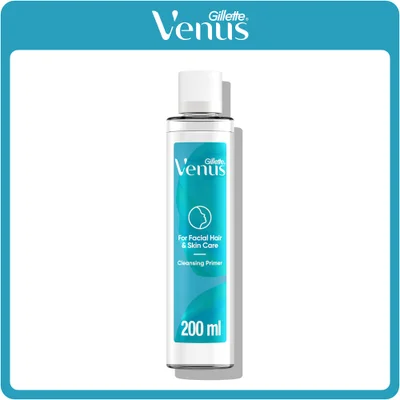 Venus Facial Hair & Skin Care Cleansing Primer for Dermaplaning