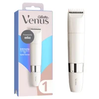 Venus Intimate Gentle Trimmer for Pubic Hair & Skin shown with packaging highlighting Powered by Braun.
