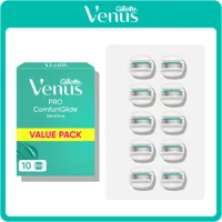 Gillette Venus Pro ComfortGlide Sensitive Aloe Razor Blades, 10 Pack