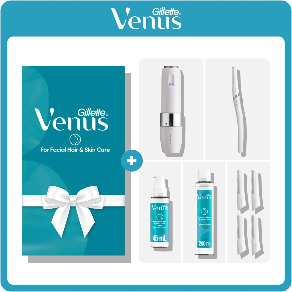 Gillette Venus Facial Dermaplaning Full Regime Giftset Image 1