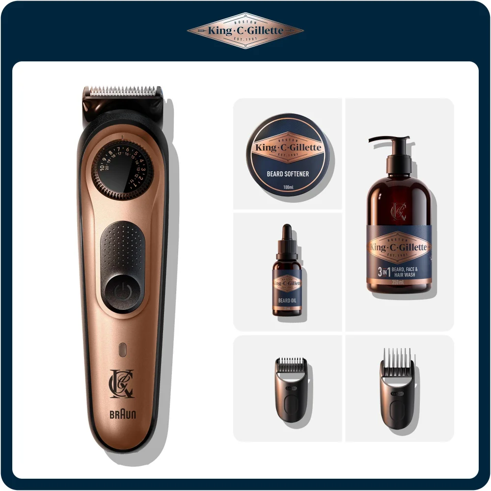 King C. Gillette Pro Beard Trimmer and Beard Care Kit Image 1