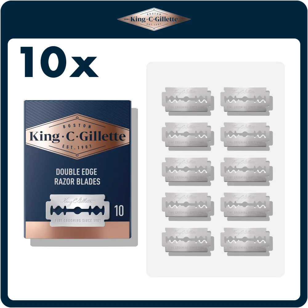 King C. Gillette Double Edge Safety Razor Blades (100 Pack) Image 1