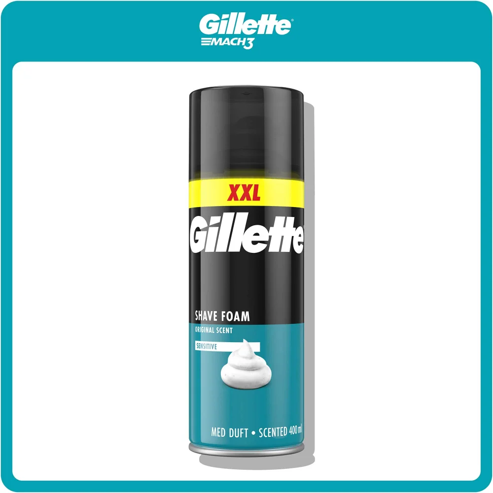 Gillette Sensitive Shave Foam, 400ml Image 1