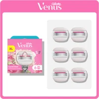 Gillette Venus Pro ComfortGlide Pomegranate Scented Tropical Razor, 6 Razor Blades - undefined undefined