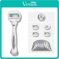 Gift Set: Gillette Venus Pro ComfortGlide Sensitive Razor, 4 Razor Blades, Shower Hook & Travel Bag - undefined undefined