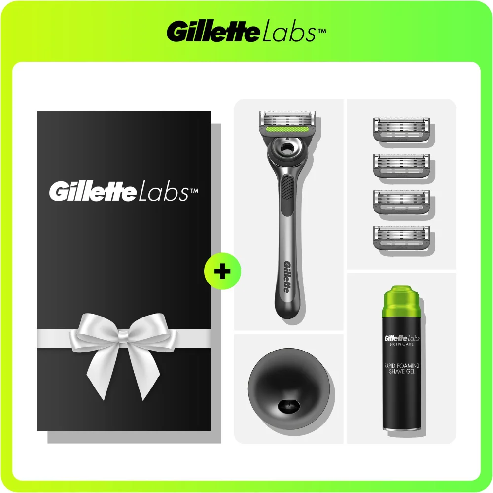 Gillette Labs Exfoliating Razor Shave Care Deluxe Gift Set Image 1