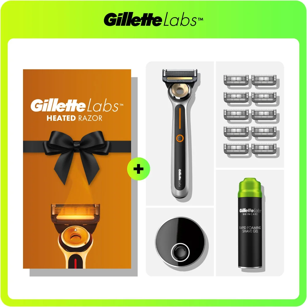 Gillette Labs Heated Razor Starter Kit and Shaving Essentials Gift Set Image 1