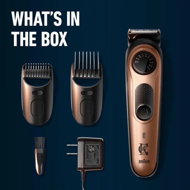 King C. Gillette Beard Trimmer Pro Gold and Beard Care Gift Set
