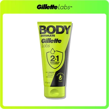 GilletteLabs Body + Intimate 2-in-1 Shave Cream Cleanser, 177ml